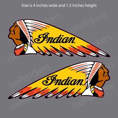 BM-12055 Retro Dark Horse Indian Motorcycle Helmet Sticker ...