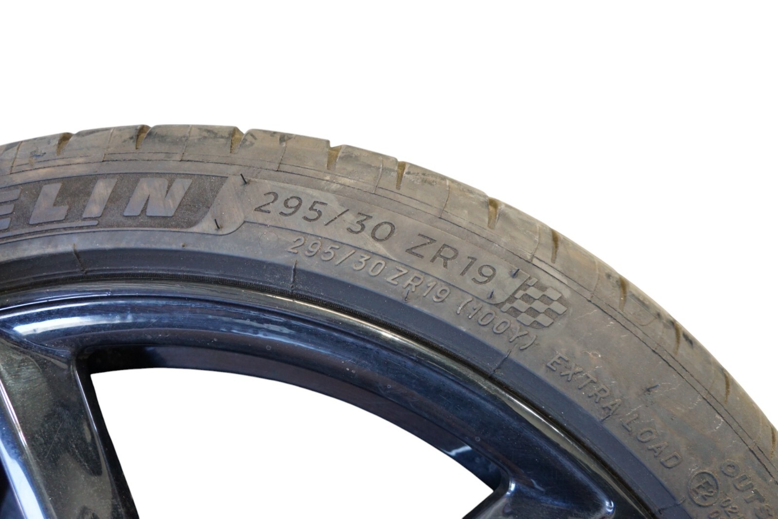 2008 - 2015 AUDI R8 19 INCH 19X11 BLACK REAR WHEEL RIM TIRE OEM 420601026B