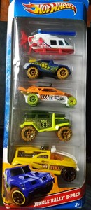 hot wheels jungle rally 5 pack