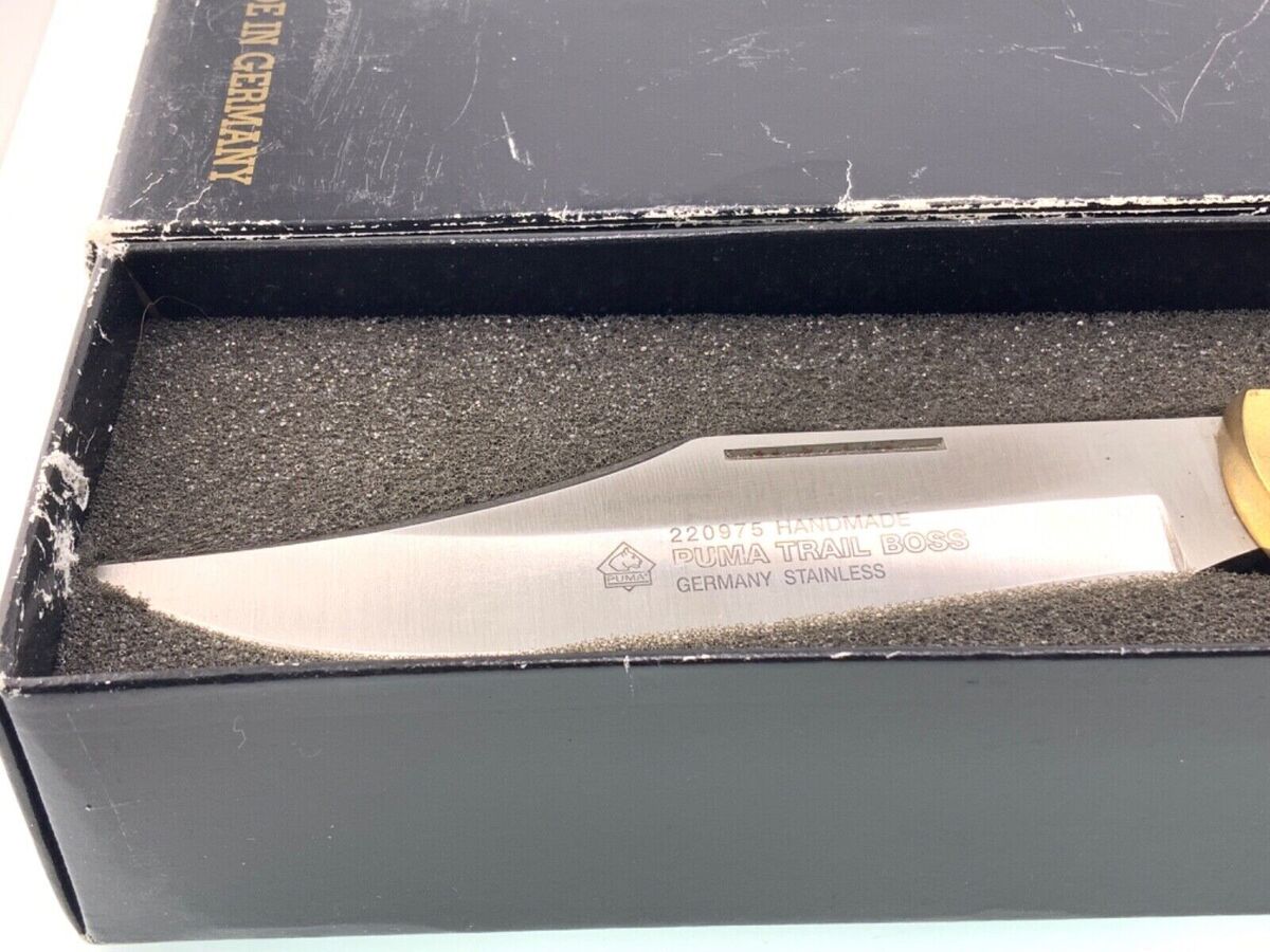 Puma 975 Trail Boss Knife With Jacaranda Handles Black Box Puma 975 Trail Boss Knife With Jacaranda Handles Black Box