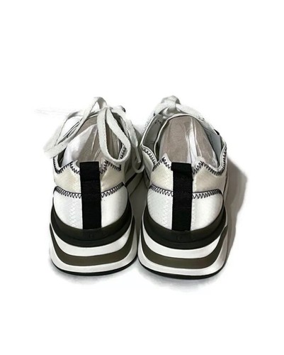 Iro Womens Cliff Sneakers Shoes White Gray Color Block Lace Up Low Top 5.5 M New - Picture 2 of 8