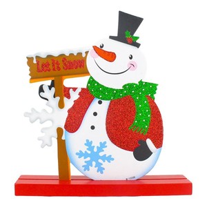 Set 3 Palline Di Natale Pupazzo Di Neve Decorazioni Natalizie Per