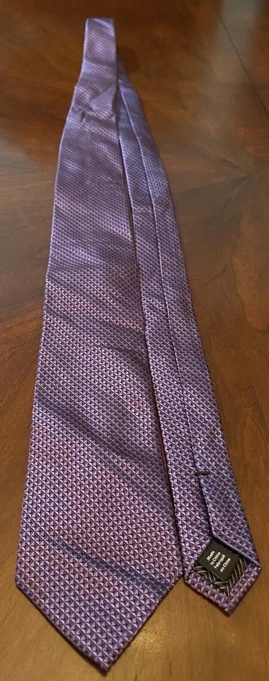 Nordstrom Purple 100% Silk Men’s Neck Tie Made In China - Image 3 of 4