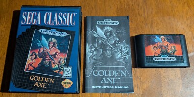 1992 Sega Genesis Golden Axe Sega Classic CIB *Good Condition*