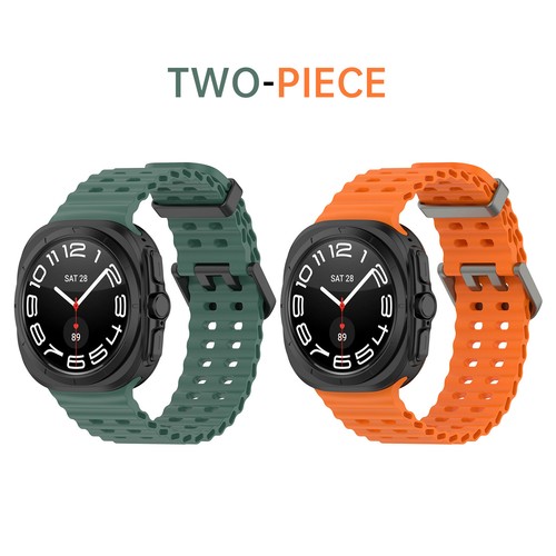 2Pack Sport Breathable Silicone Band Strap For Samsung Galaxy Watch 7 Ultra 47mm - Picture 49 of 113
