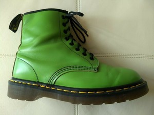 lime green doc martens