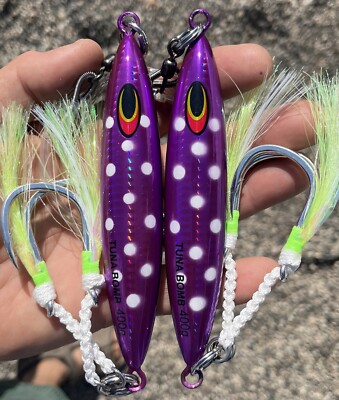 400g BLUEFIN TUNA Bomb JIGS Purple Jig Eddie Tg Heavy