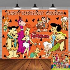 Flintstones Personalised Custom Banner Backdrop Party Decoations Birthday Gift