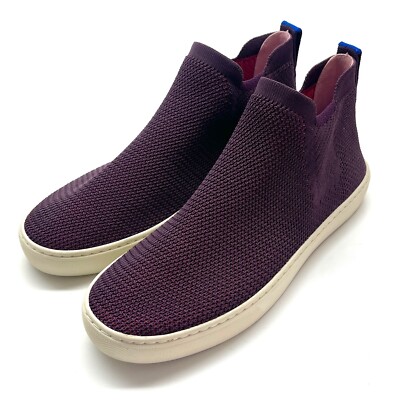 ROTHY'S The Chelsea Berry Lattice Knit High Top Sneaker Ankle