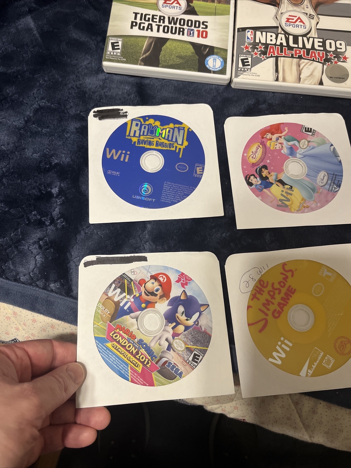 14 Nintendo Wii Game Lot (Mario And Sonic, Simpsons, Wii Play) eBay