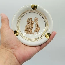 Vintage Ashtray Roman Ladies Women FLORENINE 6722 Hand Made In Italy