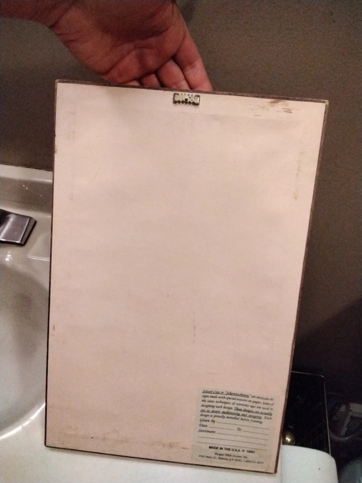 Framed Scherenschnitte Irish Blessing Folk Art Lancaster County 14.75" X 9.75" - Image 3 of 4