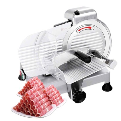 220V Kolice Semi-Automatic Meat Slicer Electric Deli Food Slicer(8'' Blade)
