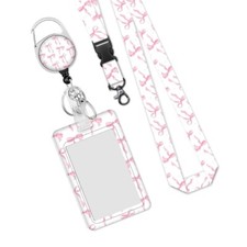 Retractable Lanyard Badge Holder Card Holder with Lanyards Retractable Reel Clip