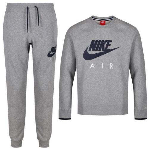 cortador Importancia Seminario NIKE AIR PARA HOMBRE AW77 TRAJE COMPLETO DE LANA SUÉTER PANTALONES S M L XL  GRIS | eBay