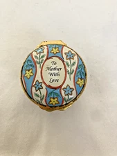 HALCYON DAYS BILSTON & BATTERSEA 27TH EDITION MOTHERS DAY 2001 ENAMEL