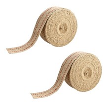 2 Pack 2" Craft Jute Webbing Tape 10 Yards Roll Natural Burlap for Upholstery