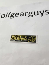New Scotty Cameron Custom Shop YELLOW Putter Shaft Band Label Sticker