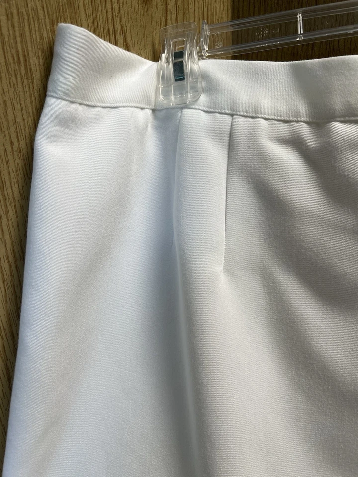 Preston & York 女式长白色裙内衬通风隐形 Bk 拉链 16+ 码 — 第 2/4 张图片