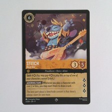 Stitch - Rock Star 3/204 Super Rare Fabled Lorcana Near Mint