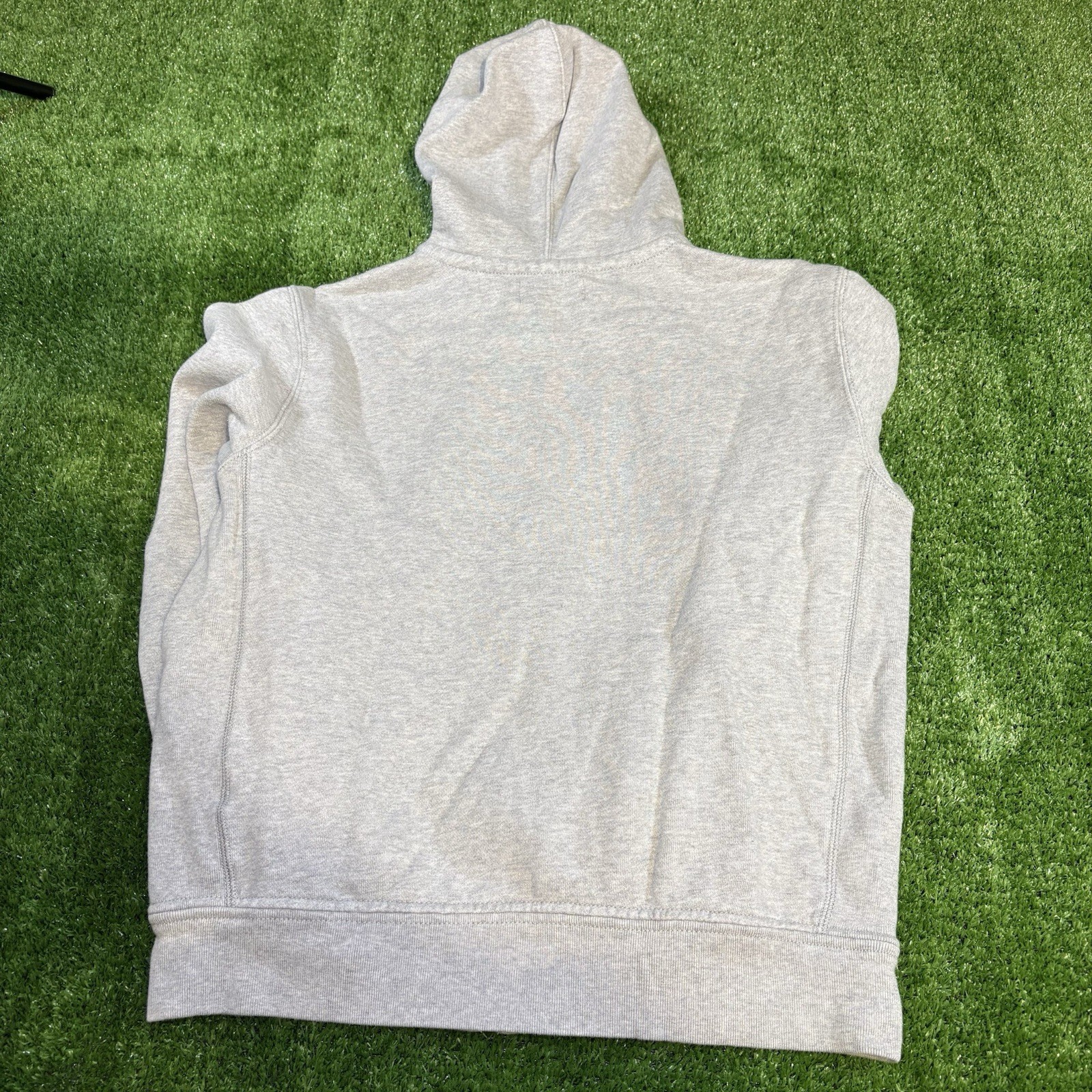 Felpa vintage Ralph Lauren grigia full zip con cappuccio piccolo pony uomo taglia L