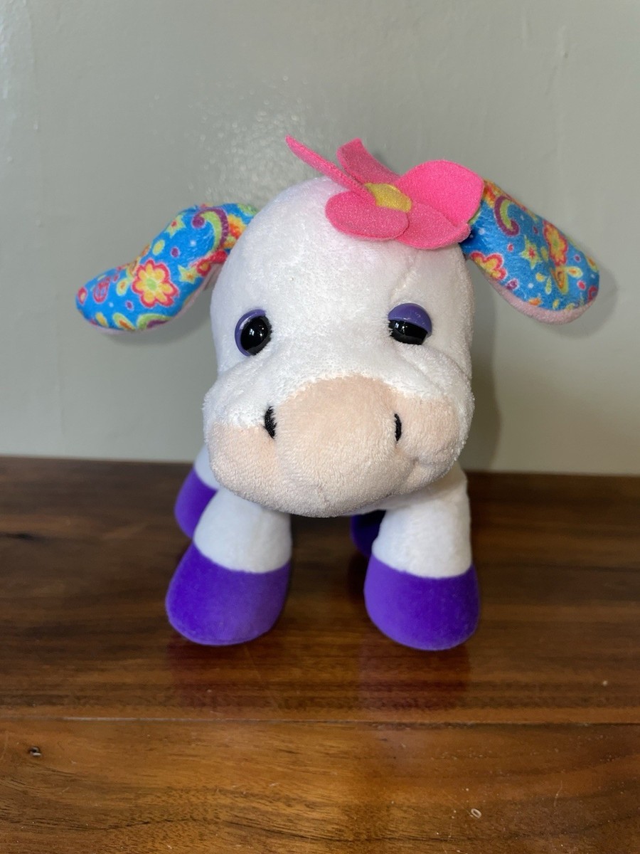 Ganz Webkinz Rockerz Cow HM5101 Peace Love Moosic Hippie Stuffed