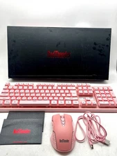 RedThunder Wireless Gaming Keyboard & Mouse Combo K10 - Pink