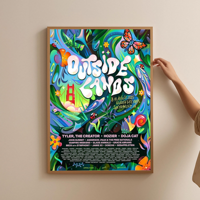 Outside Lands Festival Poster – SF, CA Aug 8-10, 2025 | eBay