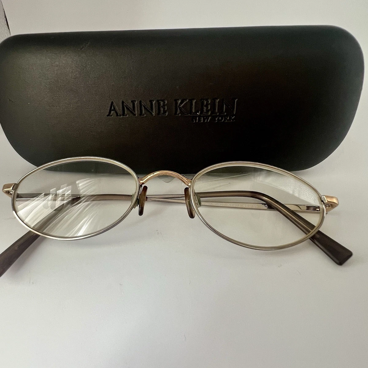 ANNE KLEIN Eyeglasses AK5079-780-52 Size 52/17/round BRAND NEW W CASE Anne Klein Women Gold Eyeglass Frames for sale | eBay main image 3