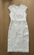 Max Mara, Kleid, Gr. 40, Weiß/Beige