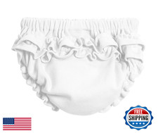 Girls Soft Cotton Ruffle Diaper Cover - Breathable, Adorable, Multiple Colors