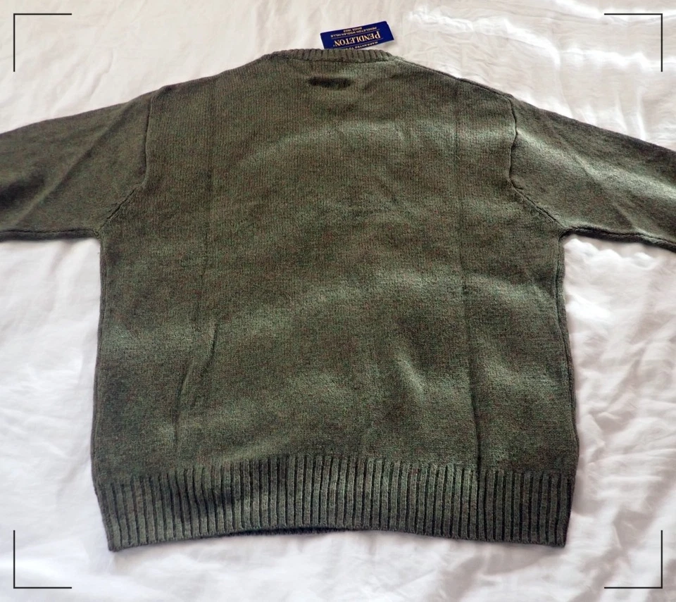 Pendleton Crew-Neck Pure Shetland Wool Sweater [-BNWT-] XL - Image 3 of 4