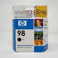Original OEM HP 98 BLACK INK CARTRIDGE VIVERA Expired April 08 Sealed NOS