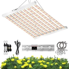 620W LED Grow Light 4×6ft Daisy Chain Dimming Full Spectrum Grow Light Indoor