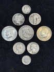 US Silver Lot - (Half Dollars, Quarters And Dimes) 2.70 (FV) Mercury,Barb,StL ++