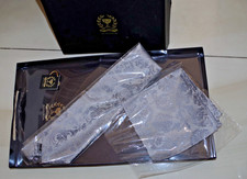 NIB Dion 100 Silk Cummerbund  Hanky Silver Gray Paisley Hand Crafted in Canada