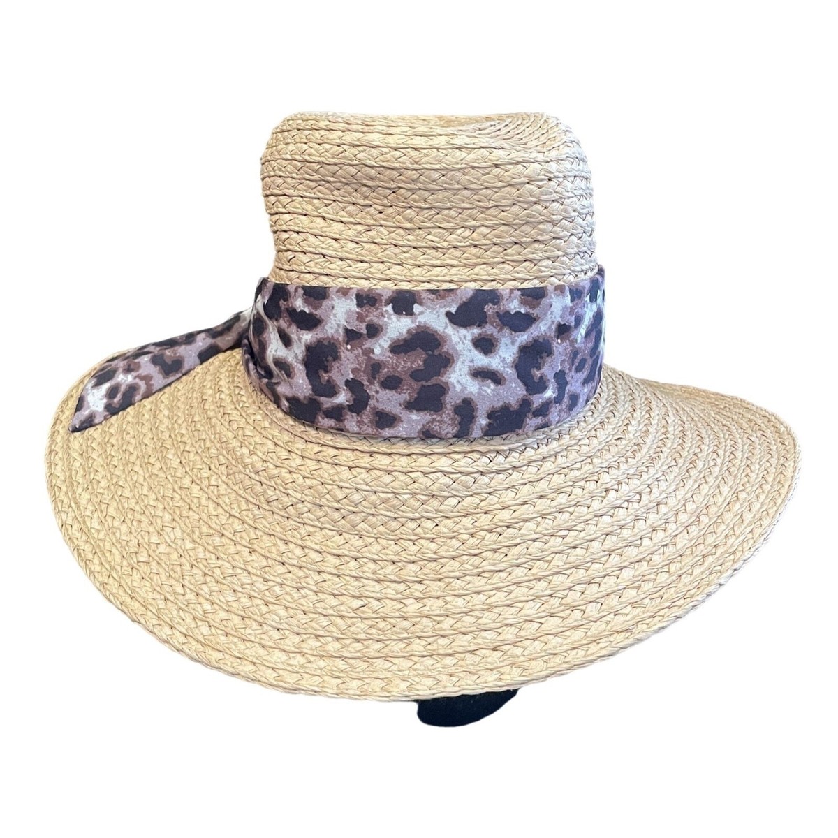 Vince Camuto Natural Leopard Sun Hat NWT Cozy Leopard Cloche 0/S Vince Camuto | Mercari main image 2