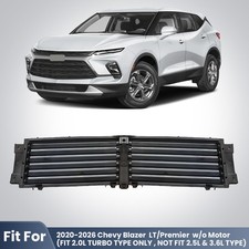 New Radiator Shutter Grille Air Intake Assy Wo Motor For 2020-2025 Chevy Blazer