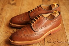 Church's Matlock Tan Brown Leather Derby Brogue Shoes UK 11 F US 12 EU 45