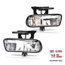 Clear-amz Delivery Fog Lights Lamp Assembly for Chevy Suburban