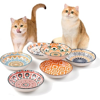 Katzennapf Keramik 6er Set Whisker Friendly Flaach Futternapf