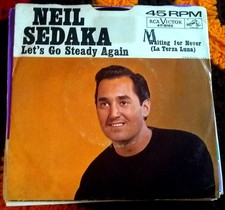 Neil Sedaka, Let's Go Steady Again ~ 1963 RCA Victor 45 +PS