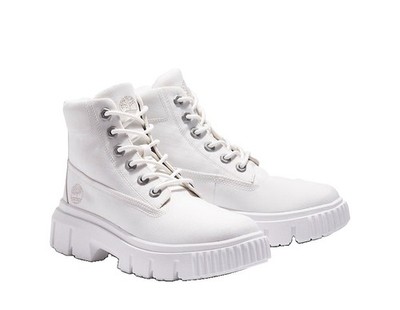Timberland Greyfield Schnürstiefel weiß klobige Sohle TB0A2JFQL77 UK 5 EU 38