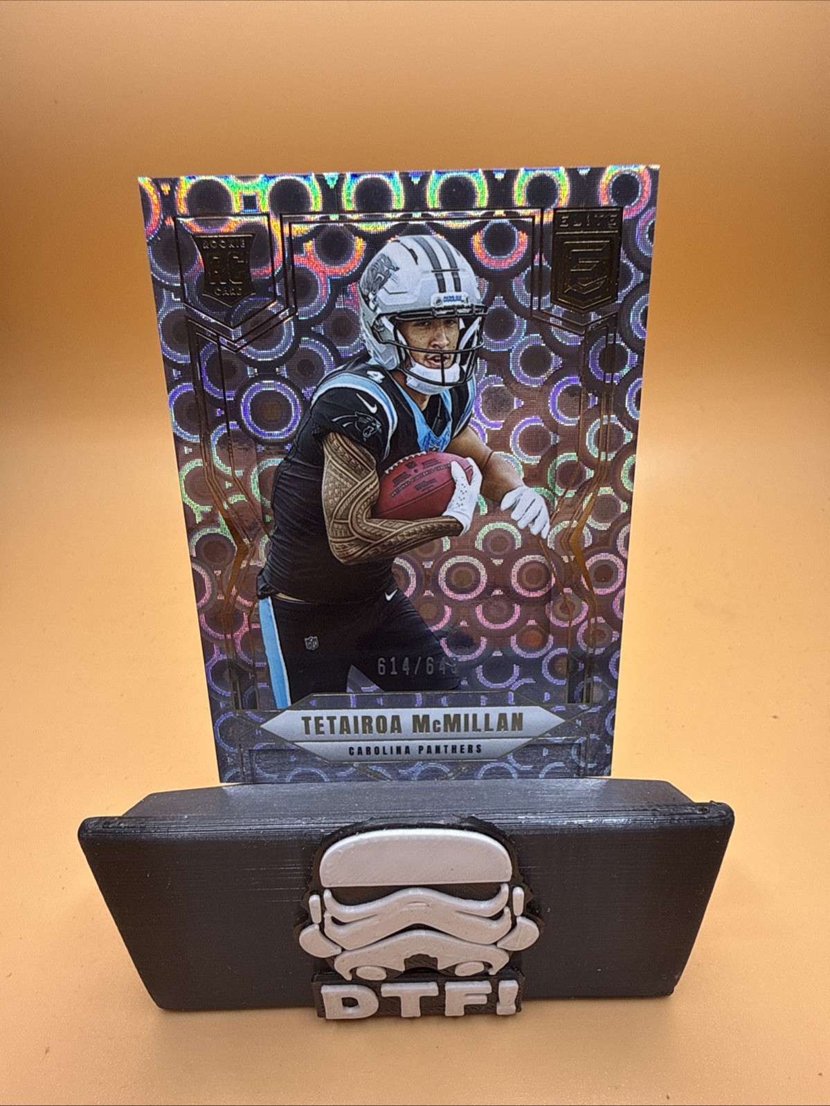 2025 Panini Donruss Elite Tetairoa McMillan #128 Lavender Pyramids (RC) #/649