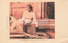Martinique, Fabrication Des Paniers Caraibes