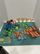 Angry Birds Mega Fling Game Complete Set Launcher, Birds Pigs Lot Bombs Treasure