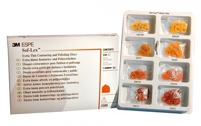 Dental 3M ESPE Sof-Lex soflex Contouring Polishing 240 Discs Kit 2380 Free Ship