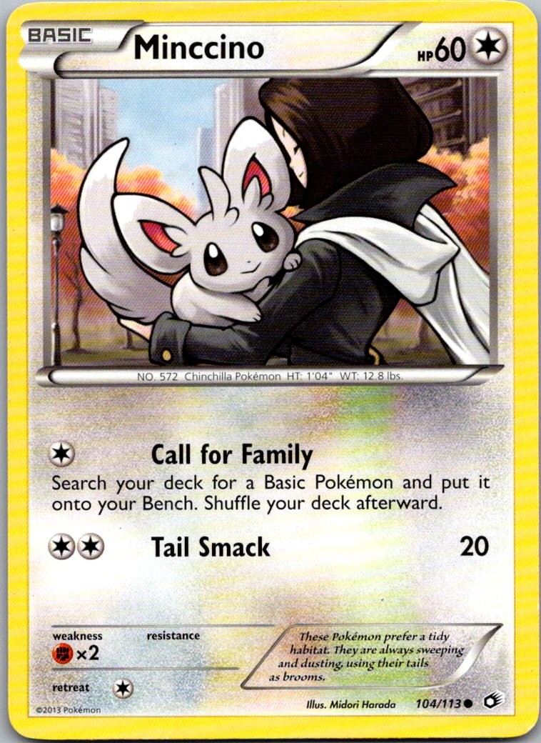 Minccino Common Legendary Treasures 104/113 MP