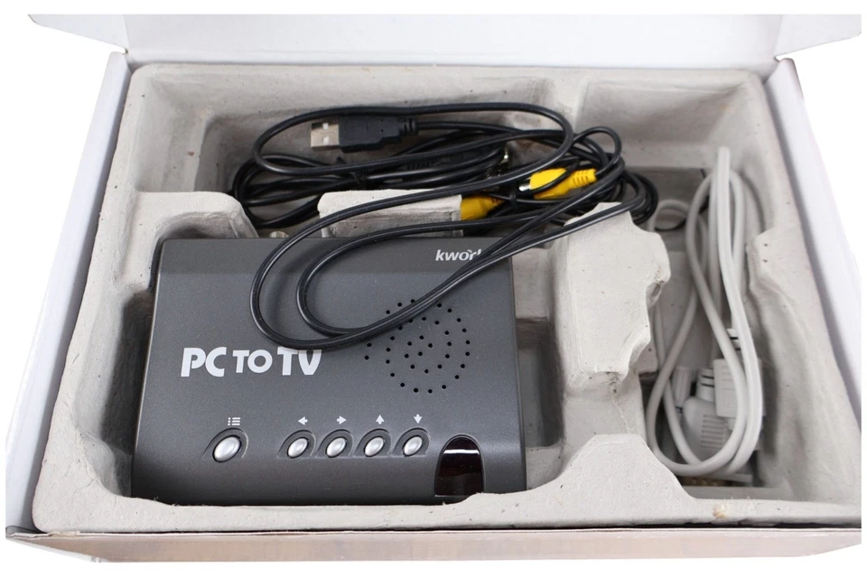 kworld PCtoTV KW SA235 VGA to Composite S Video Converter USB Powered NTSC PAL - Image 2 of 4
