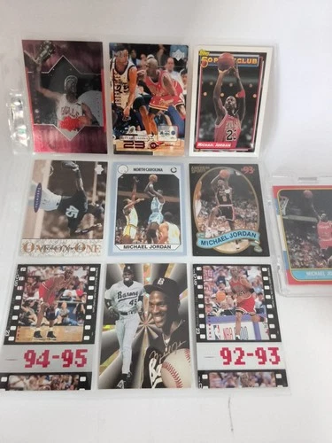 Michael Jordan 10 Card 90s Basketball Lot Inserts, Rookies, HOF